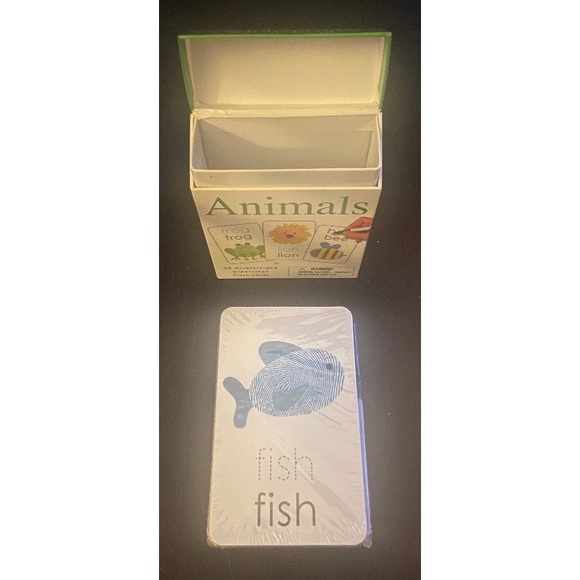 NWT - Alphaprints Wipe Clean Animals Flash Cards - Picture 4 of 8